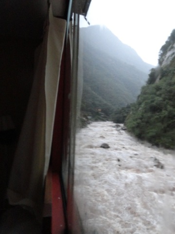 The Willkanuta river from my hostel window!